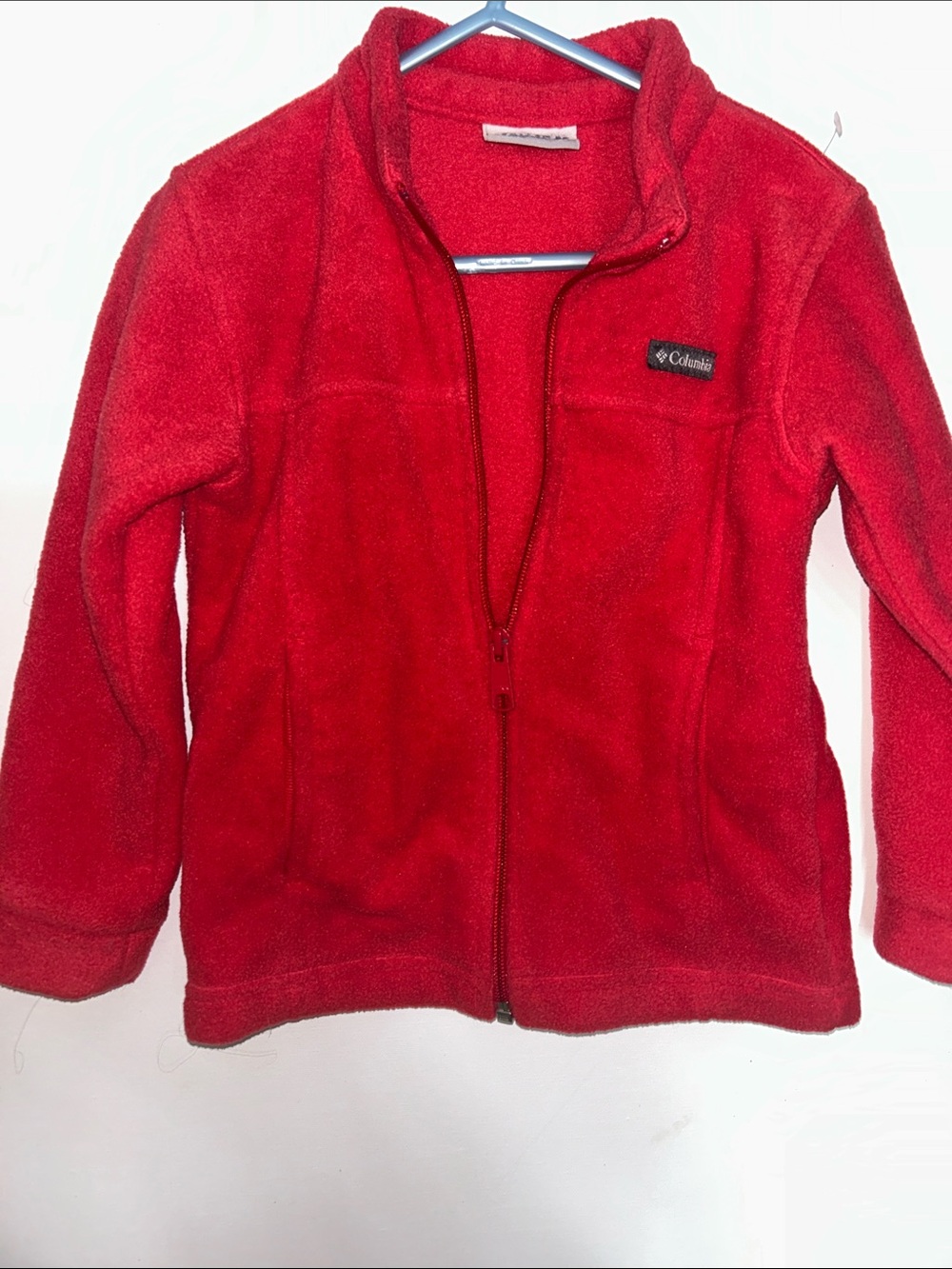 Columbia Kids Red Full-Zip Fleece Jacket